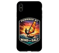 Custodia per iPhone XS Max Powered By Wind And Salt Windfurfer Windsurf Amante Scherzo