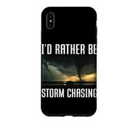 Custodia per iPhone XS Max Preferirei essere tempesta a caccia di Tornado Chaser Meteo