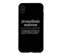 Custodia per iPhone XS Max Premeditatio Malorum Definizione latina Filosofia antica