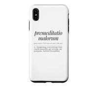 Custodia per iPhone XS Max Premeditatio Malorum Definizione latina Filosofia antica