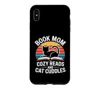 Custodia per iPhone XS Max Prenota Mom Cozy Reads And Cat Cuddles