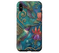 Custodia per iPhone XS Max Pretty Hummingbird Bird Floral Ornate Art