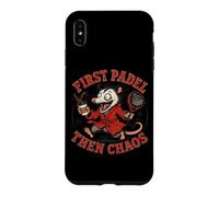 Custodia per iPhone XS Max Prima Il Padel, Poi Il Chaos Coffee - Padel Opossum