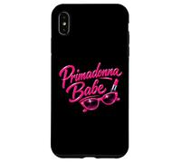 Custodia per iPhone XS Max Primadonna Babe Woman Tee Pink Shades Rossetto e Attitude