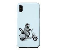 Custodia per iPhone XS Max Procione su Scooter, Viaggio Estivo in Italia
