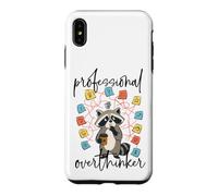 Custodia per iPhone XS Max Professionista Overthinker Raccoon Coffee Lover