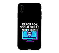 Custodia per iPhone XS Max Programmer Introvert Error 404 Social Skills Not Found