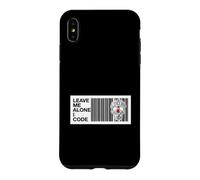 Custodia per iPhone XS Max Programmer Leave Me Alone I Code Circuit Skull