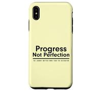 Custodia per iPhone XS Max Progress Not Perfection Inspirational Self Improvement