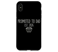 Custodia per iPhone XS Max Promosso a papà Est. 2026 con grafica Baby Feet