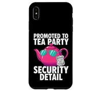 Custodia per iPhone XS Max Promoted To Tea Party Security Detail Funny Dad