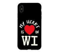 Custodia per iPhone XS Max Proud State My Heart Is In WI Wisconsin