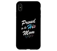 Custodia per iPhone XS Max Proud To Be His Mom Transgender Pride Flag Trans Figlo