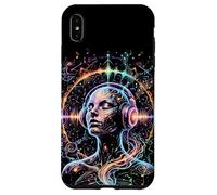 Custodia per iPhone XS Max Psichedelico Trance Rave Arte Colorata