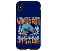 Custodia per iPhone XS Max Punto di pesca Non dico sempre alle persone dove pesco pescatore