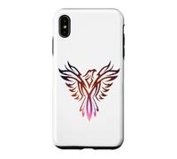 Custodia per iPhone XS Max Purple & Orange Flames Phoenix Myth Bird Rising Nato di nuovo