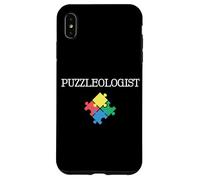 Custodia per iPhone XS Max Puzzleologo Jigsaw Puzzle Amante Uomini Donne Bambini Puzzle