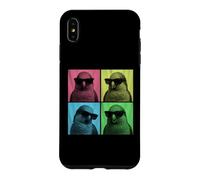 Custodia per iPhone XS Max Quaker Parrot Pop Art Divertente Monaco Parrocchetto Amante Photo Booth