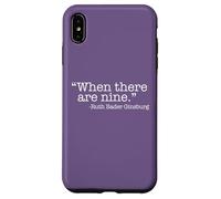 Custodia per iPhone XS Max QUANDO CI SONO NOVE Ruth Bader Ginsburg Citazione Meme