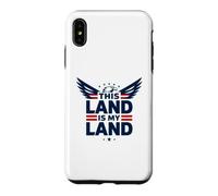 Custodia per iPhone XS Max Questa terra è la mia terra aquila patriottica