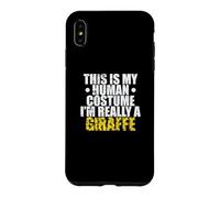 Custodia per iPhone XS Max Questo è il mio costume umano I'm Really a Giraffe