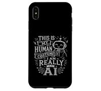 Custodia per iPhone XS Max Questo è il mio costume umano, sono davvero un'intelligenza artificiale, per gli amanti dell'intelligenza artificiale