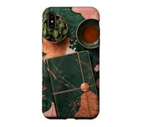 Custodia per iPhone XS Max Quiet Journal Natura morta per tè e piante