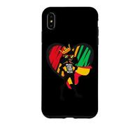 Custodia per iPhone XS Max Ragazza Nera Magia Forte Girly Super Brave Hero Marrone Ragazze