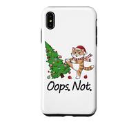 Custodia per iPhone XS Max Ragdoll Cat Kicking Albero di Natale Divertente Oops Not Cat Lady