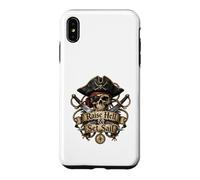 Custodia per iPhone XS Max Raise Hell & Set Sail Pirate Skull - Avventura nautica