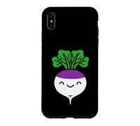 Custodia per iPhone XS Max Rapa vegetali divertenti alimenti alimentari semplice rapa