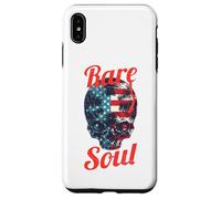Custodia per iPhone XS Max Rare Soul Music Vintage USA Flag DJ Giradischi Vinile Skull