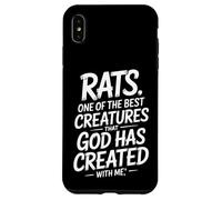 Custodia per iPhone XS Max Ratti divertenti che dicono una creatura creata da Dio