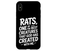 Custodia per iPhone XS Max Ratti divertenti che dicono una creatura creata da Dio