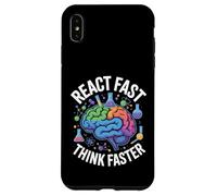 Custodia per iPhone XS Max React Fast Think Più Veloce Science Brain Design
