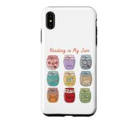 Custodia per iPhone XS Max Reading is My Jam Bookworm Generi letterari Vasetti