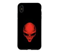 Custodia per iPhone XS Max Red Alien Head - Divertente Demone Devil Satana