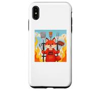 Custodia per iPhone XS Max Red Fox Cooking Grill BBQ Funny Gift Red Fox