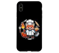 Custodia per iPhone XS Max Red Panda Chef Mascotte Cooking Graphic