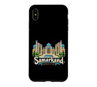 Custodia per iPhone XS Max Regalo disegnato a mano del punto di riferimento di viaggio di Samarcanda Uzbekistan