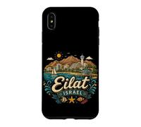 Custodia per iPhone XS Max Regalo disegnato a mano di Eilat Israele Viaggio Souvenir Landmark