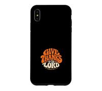 Custodia per iPhone XS Max Rendete grazie al Signore Salmo 107:1 Retro Christian