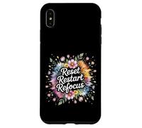 Custodia per iPhone XS Max Reset Restart Refocus Growth Productivity Mindset -