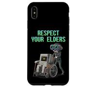 Custodia per iPhone XS Max Respect Your Elders Retro Computer Gamer Girl Fun VR Gaming