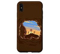 Custodia per iPhone XS Max Resurrection Sunday Cross of Jesus Christ Empty Tomb Faith