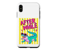 Custodia per iPhone XS Max Retro Alligator Occhiali Da Sole Dopo Mentre
