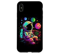 Custodia per iPhone XS Max Retro Arcade Pianeti Universo Gioco Astronauta