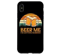 Custodia per iPhone XS Max Retro Beer Me Getting Married Funny Drinking Team Beer Lover