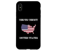 Custodia per iPhone XS Max Retro Corpus Christi Stati Uniti Distressed Stati Uniti