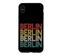Custodia per iPhone XS Max Retro Distressed Germania Berlino Deutschland